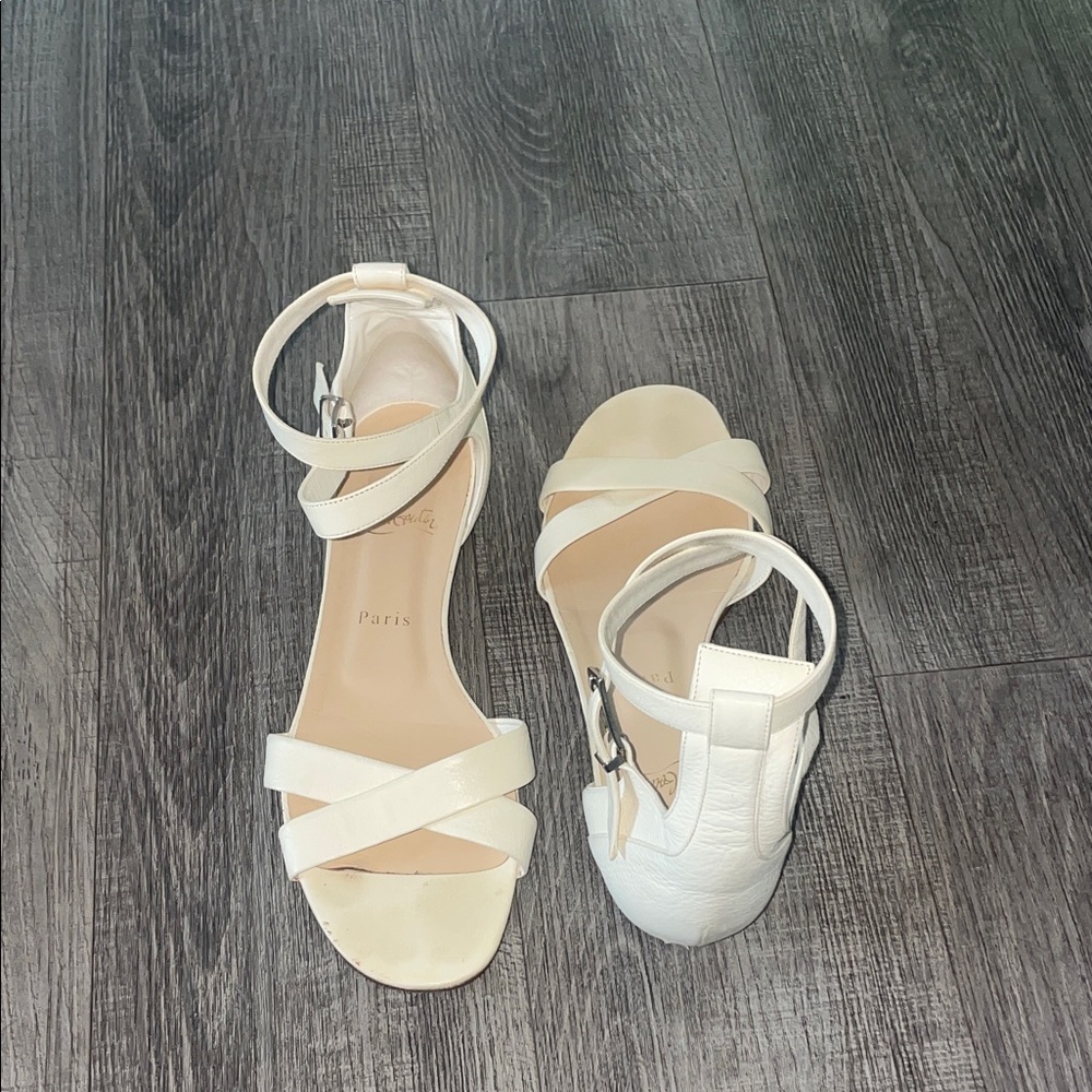 Christian Louboutin White Sandals